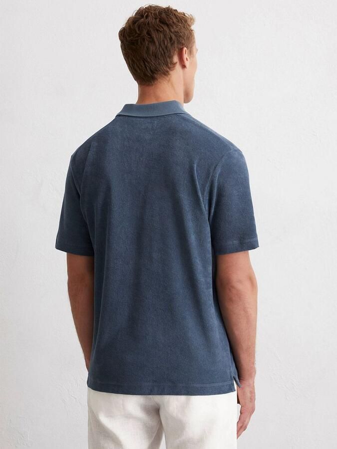 Marc O'Polo Regular fit poloshirt van badstof van katoen - Foto 3