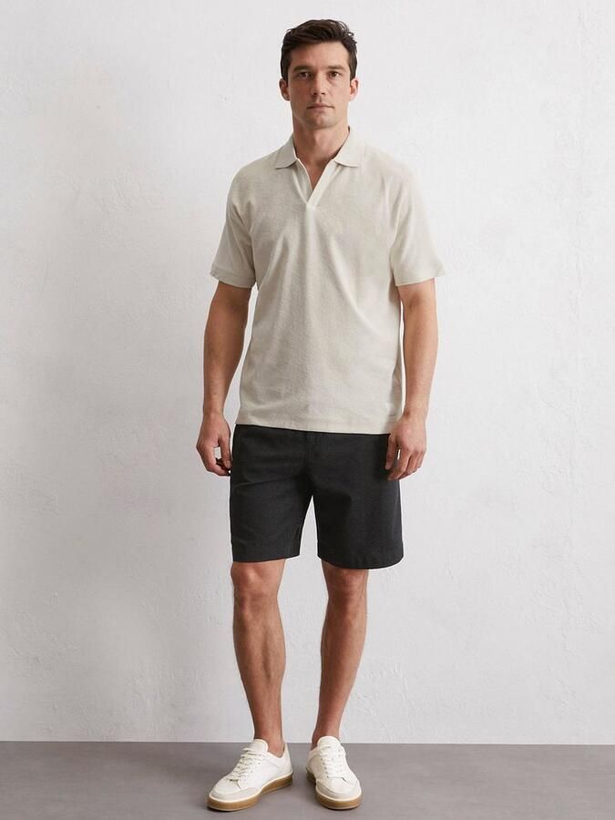 Marc O'Polo Shirt Korte Mouw Poloshirt Riva Terry Cloth Ecru - Foto 2