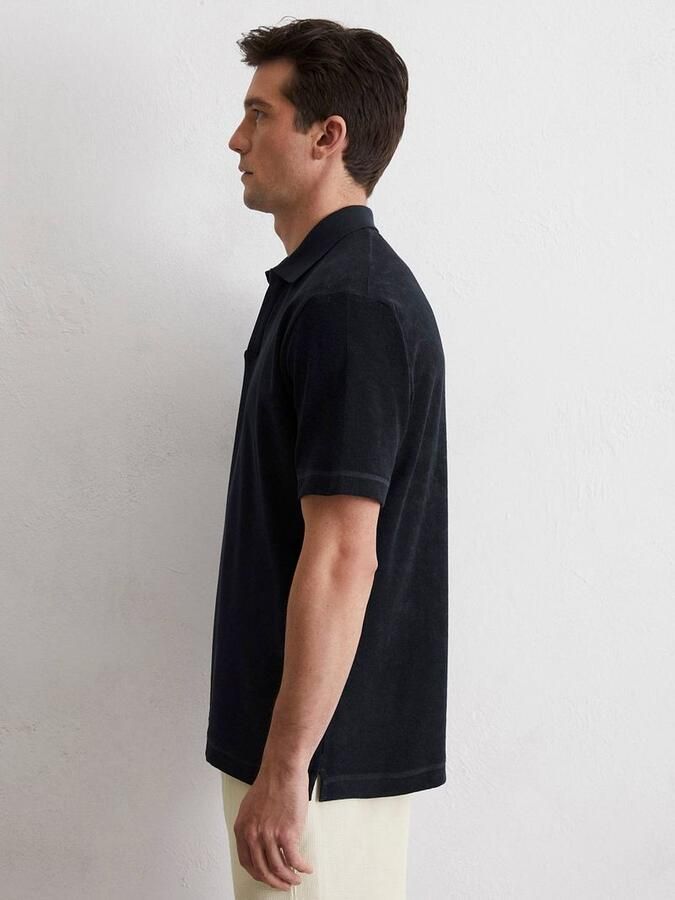 Marc O'Polo Regular fit poloshirt van badstof van katoen - Foto 3