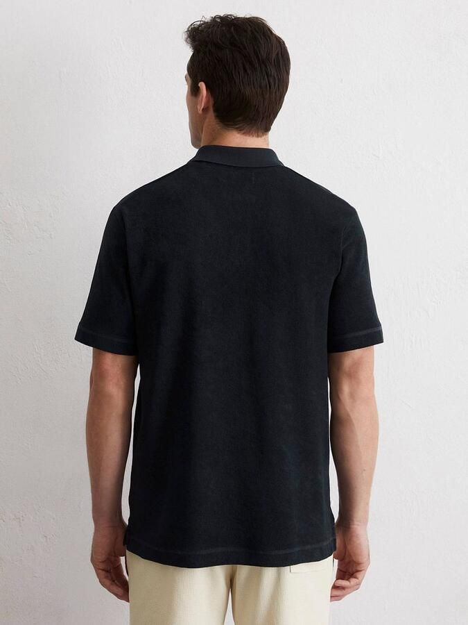 Marc O'Polo Regular fit poloshirt van badstof van katoen - Foto 4