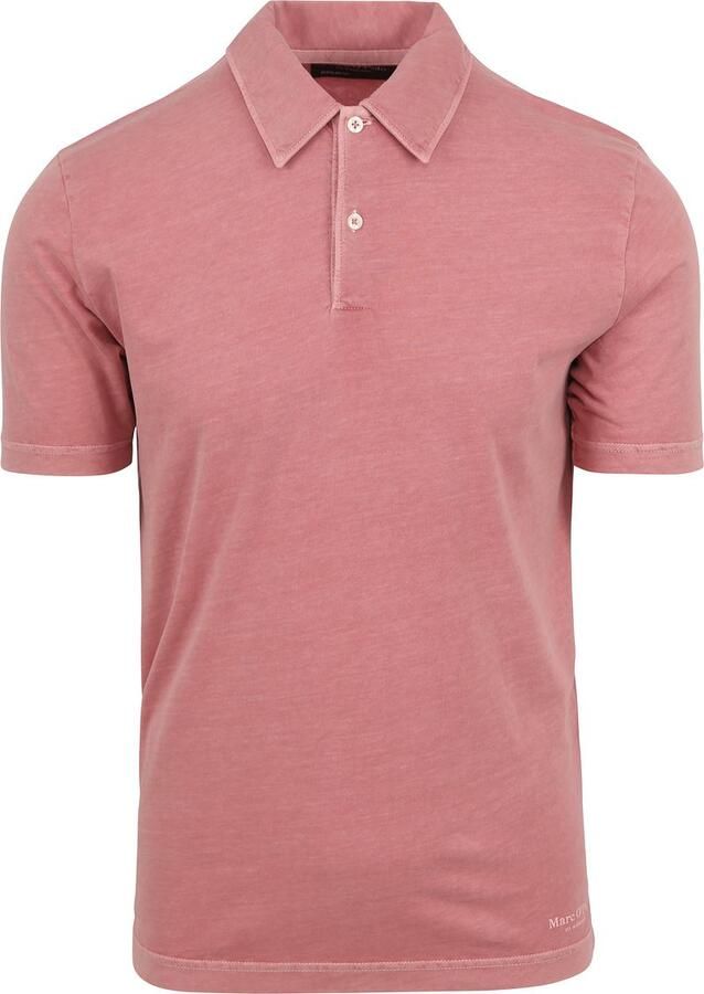 Marc O'Polo Poloshirt Terry Cloth Roze - Foto 3