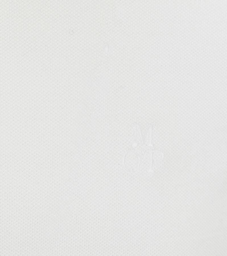 Marc O'Polo Short sleeve polo shirt in piqué fabric Wit Heren - Foto 3