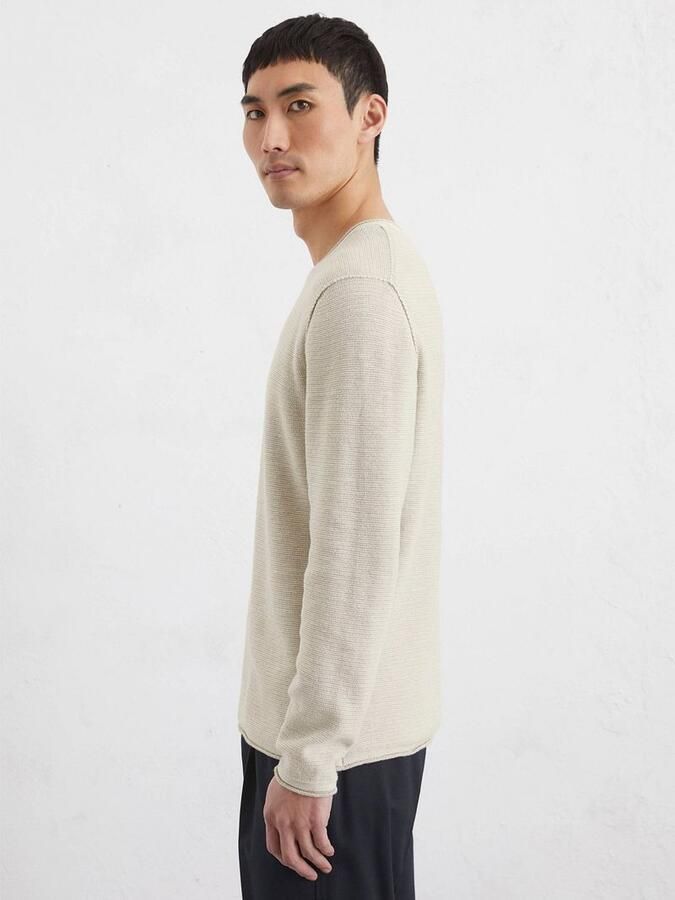 Marc O'Polo Pullover Crewneck Cotton Linen Gray Silk - Foto 3