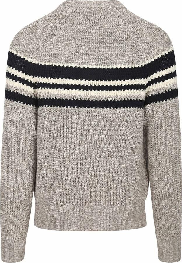 MARC O POLO Regular fit gebreide pullover van gestructureerd garen van mouliné en katoen