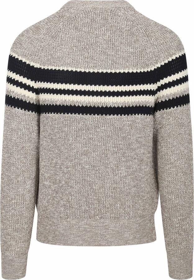 MARC O POLO Regular fit gebreide pullover van gestructureerd garen van mouliné en katoen