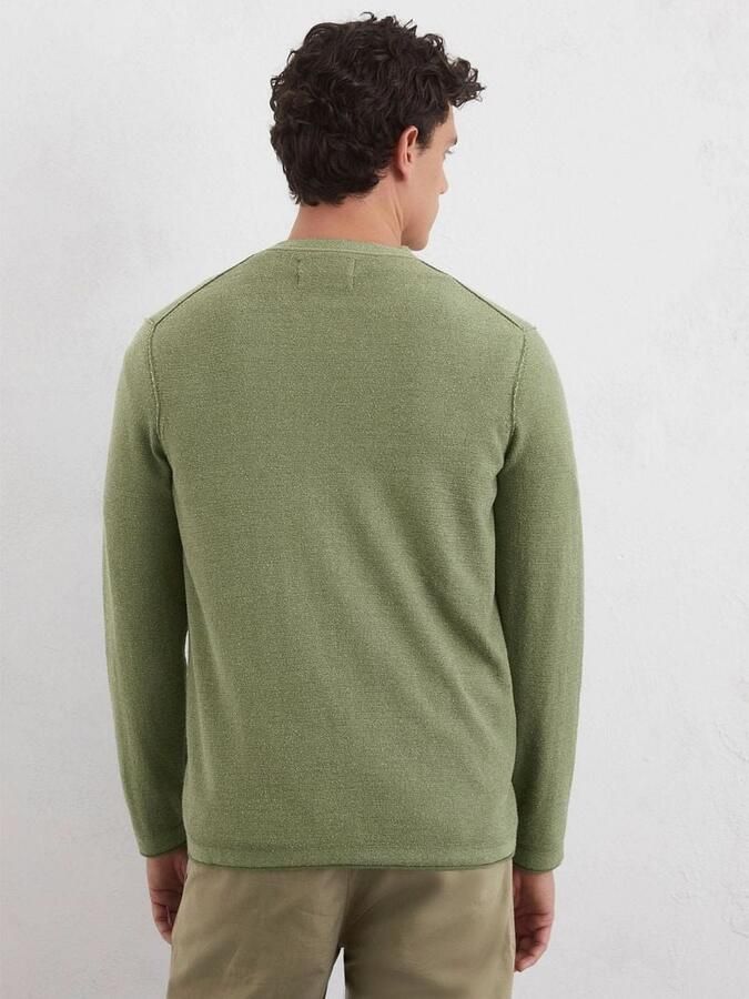 Marc O'Polo Regular fit gebreide pullover van een mix van katoen viscose en linnen - Foto 3