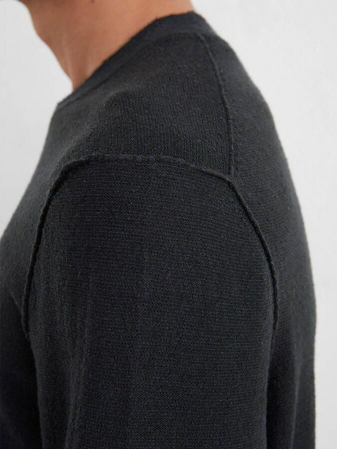 Marc O'Polo Regular fit gebreide pullover van een mix van katoen viscose en linnen - Foto 4