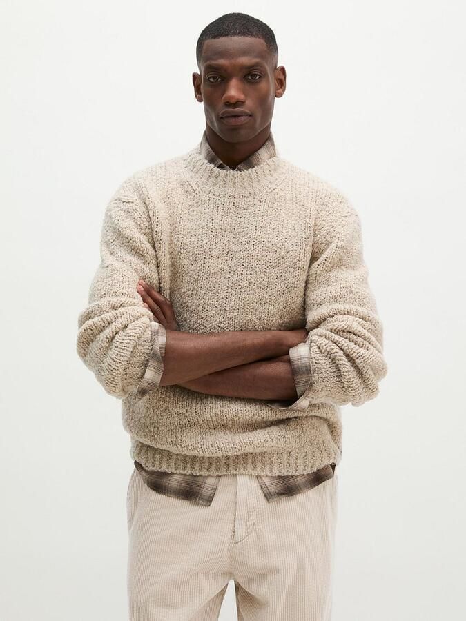 Marc O'Polo pullover in oversized fit van scheerwolmix