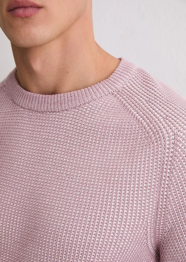 Marc O'Polo Pullover Structured Bi-Colour Mauve - Foto 5