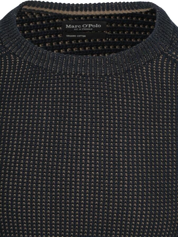 Marc O'Polo Pullover Structured Bi-Colour Navy - Foto 2