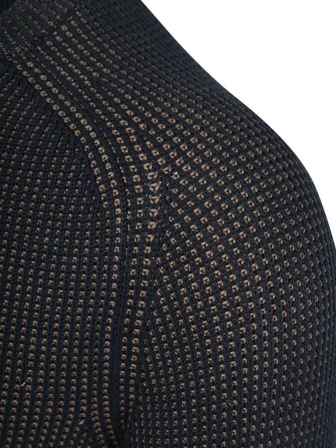 Marc O'Polo Pullover Structured Bi-Colour Navy - Foto 4