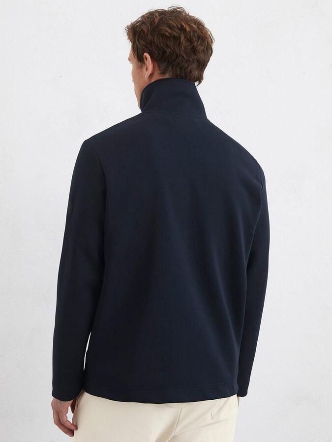 Marc O'Polo Regular fit sweatjack van hoogwaardige scuba-interlock-sweatstof - Foto 3