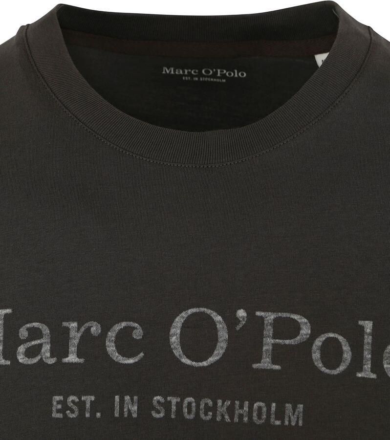 Marc O'Polo T-shirt met statement- en labelprint - Foto 5