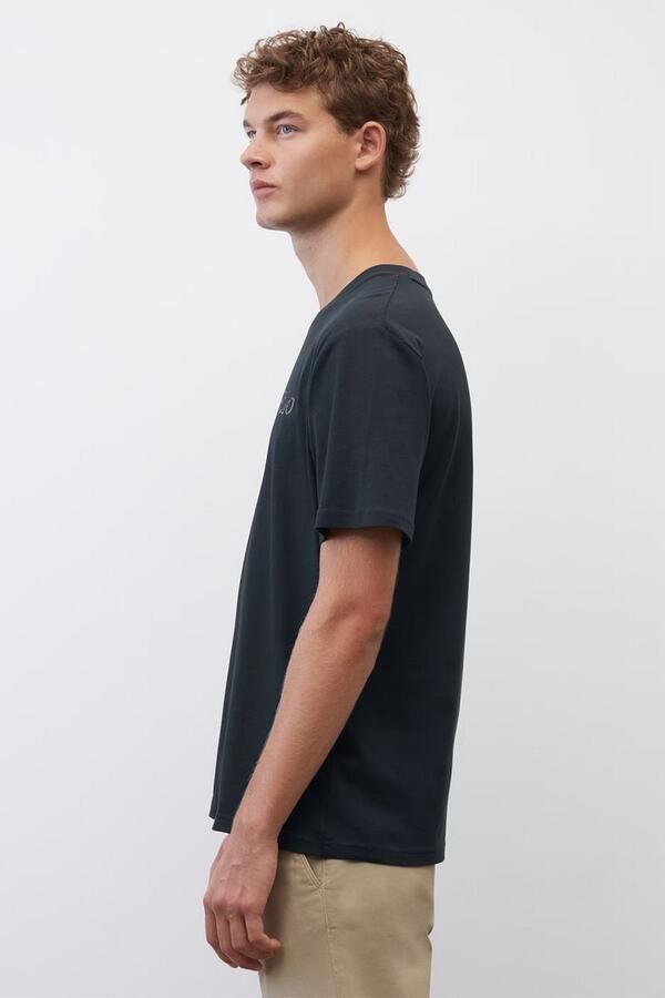 Marc O'Polo T-shirt met statement- en labelprint - Foto 2