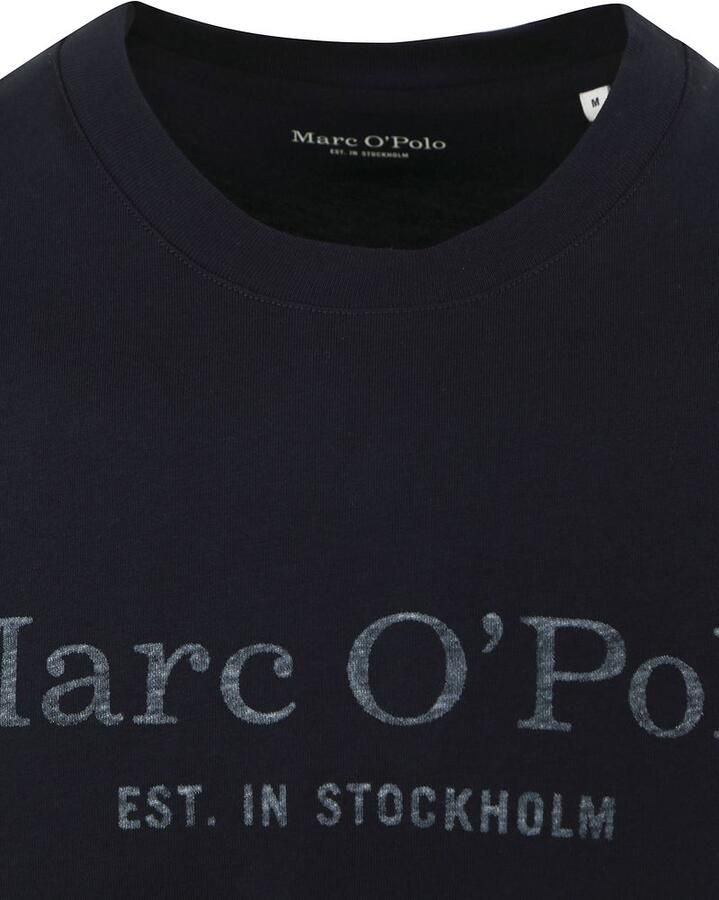 Marc O'Polo T-shirt met statement- en labelprint - Foto 2