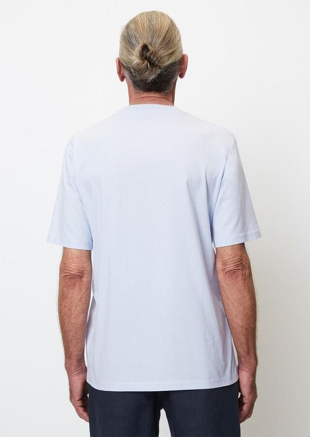 Marc O'Polo T-Shirt Logo Lichtblauw - Foto 3