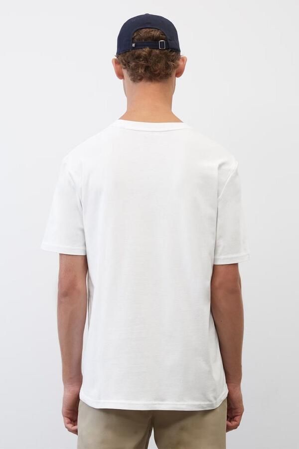 Marc O'Polo T-shirt met statement- en labelprint - Foto 5