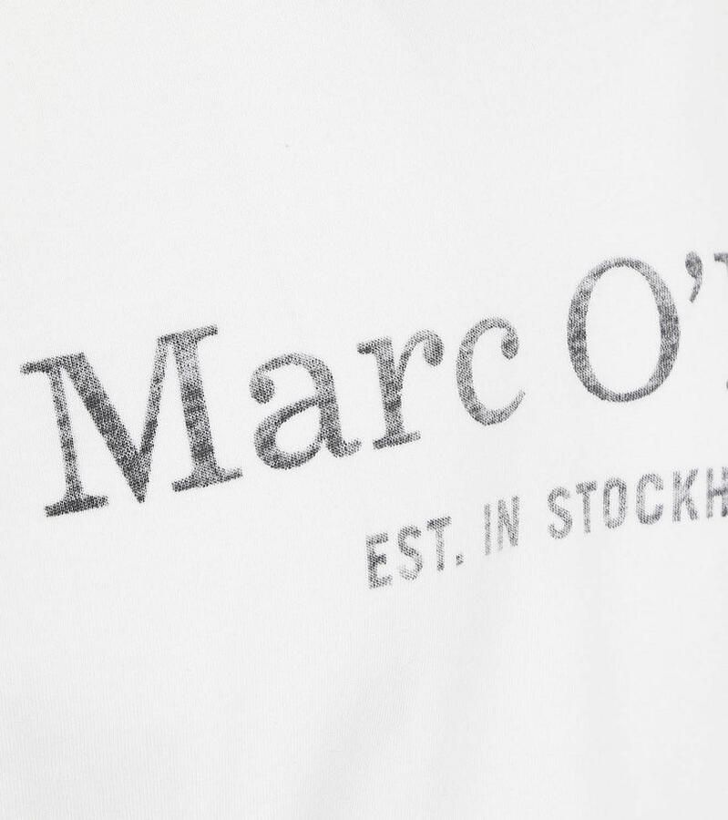 Marc O'Polo T-shirt met statement- en labelprint - Foto 3