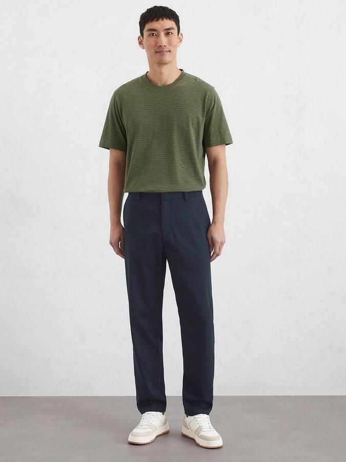 Marc O'Polo T-shirt Slub Stripes Dark Green - Foto 3