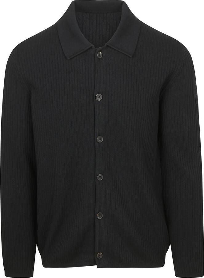 Marc O'Polo Sweaters Vest Button Ribbed Navy