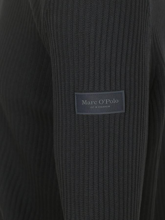 Marc O'Polo Sweaters Vest Button Ribbed Navy - Foto 3