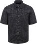 Marc O'Polo Overhemd Lange Mouw Overhemd Short Sleeves Print Navy - Thumbnail 1