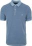 Marc O'Polo Short sleeve polo shirt in piqué fabric Blauw Heren - Thumbnail 1