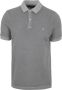 Marc O'Polo Short sleeve polo shirt in piqué fabric Grijs Heren - Thumbnail 1