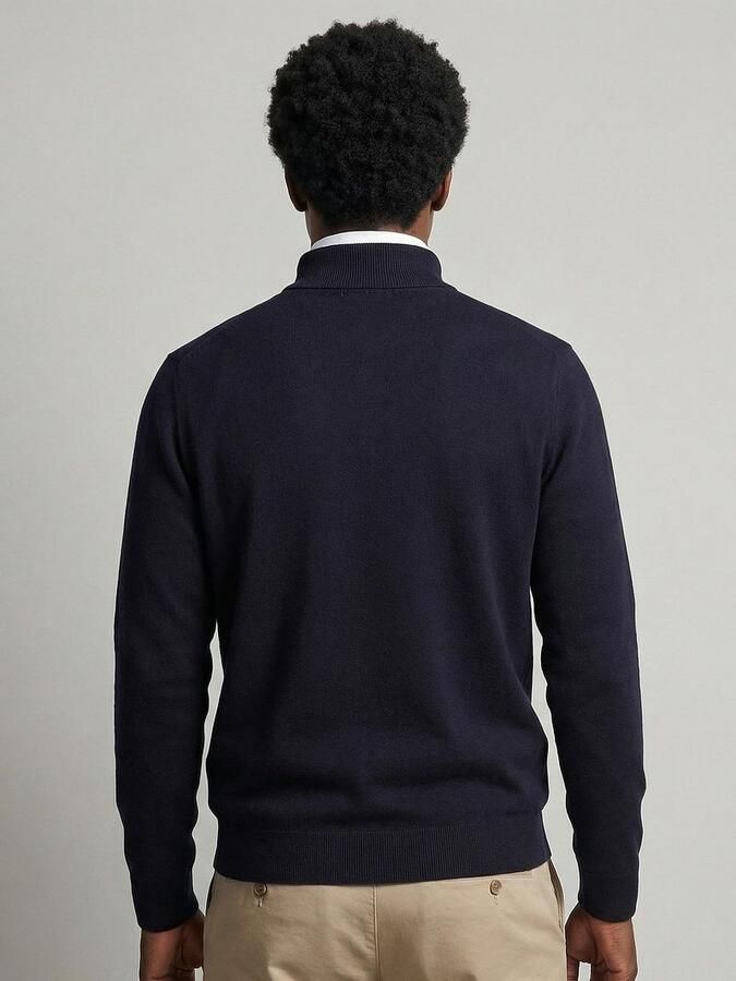 McGregor Half-Zip Trui Cotton Cashmere Navy - Foto 3