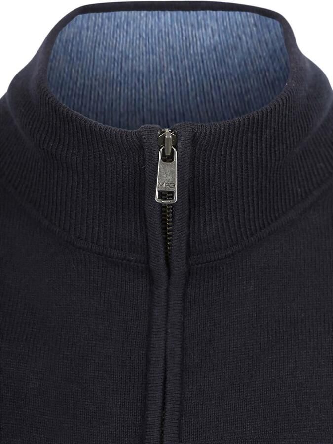 McGregor Half-Zip Trui Cotton Cashmere Navy - Foto 4