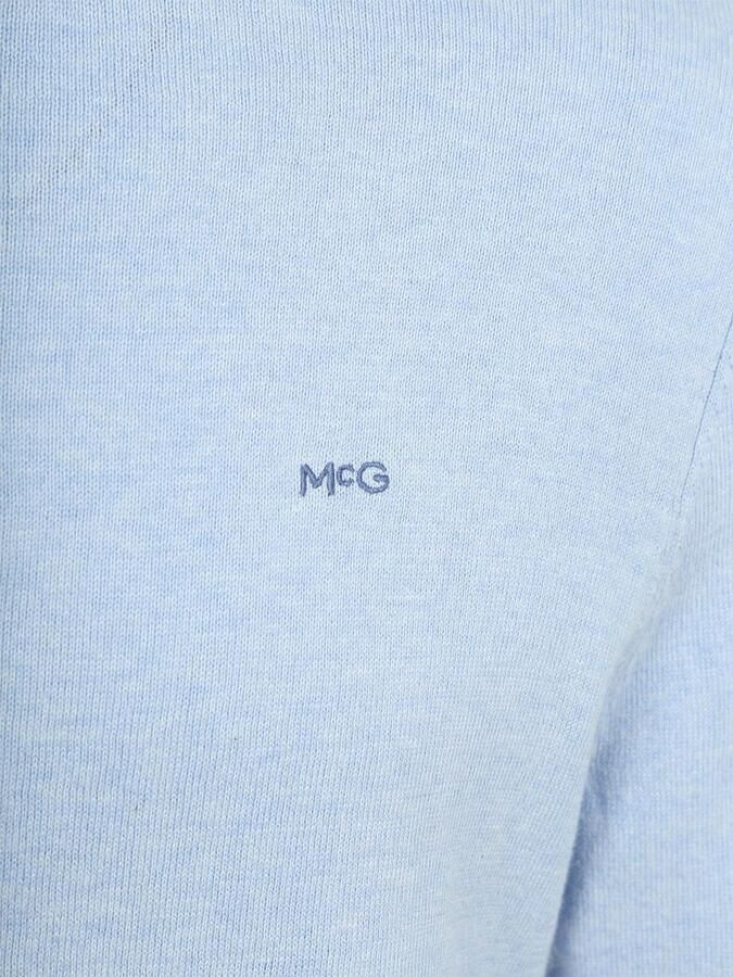 McGregor Half-Zip Trui Cotton Cashmere Powder Blauw - Foto 5