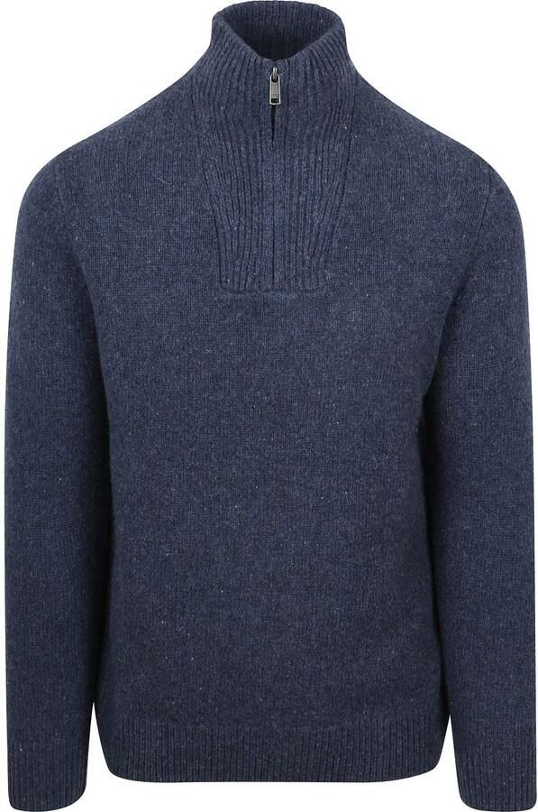 McGregor Half Zip Trui Lamswol Blend Navy