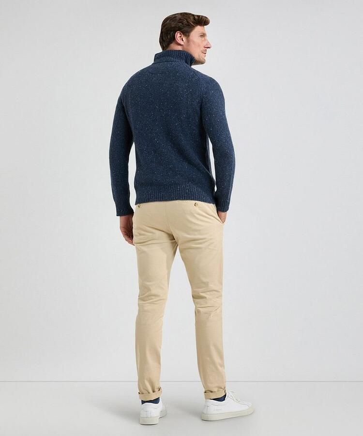 McGregor Half Zip Trui Lamswol Blend Navy - Foto 3