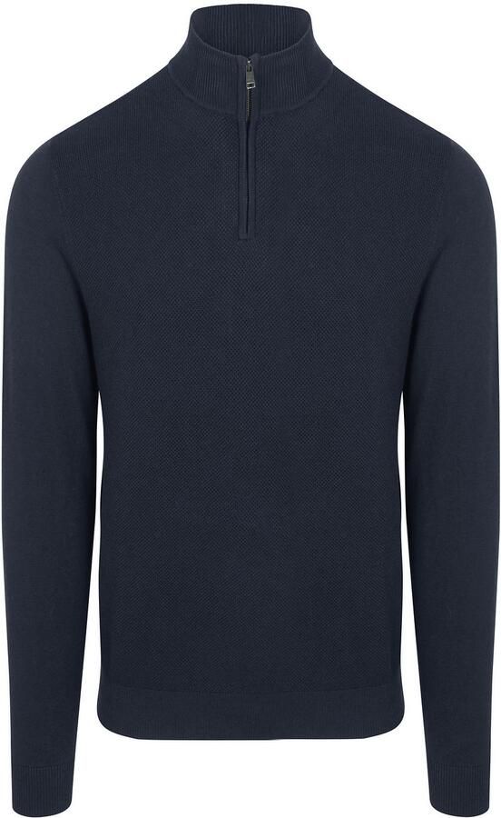 McGregor Half Zip Trui Merino Blend Navy