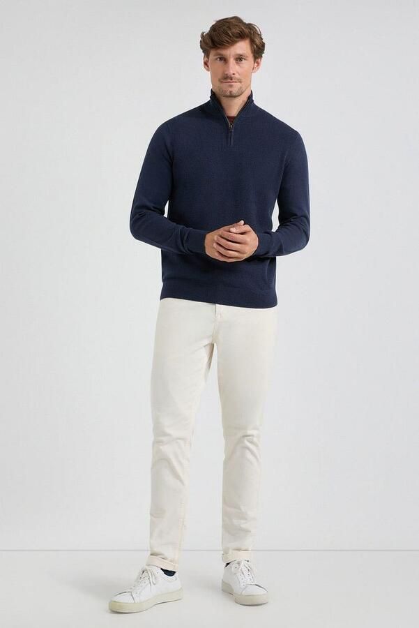 McGregor Half Zip Trui Merino Blend Navy - Foto 2