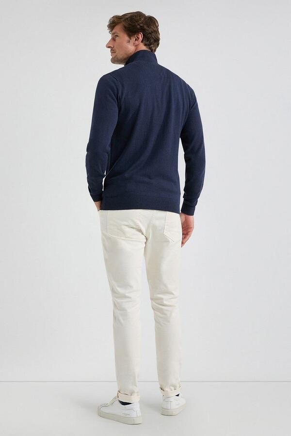 McGregor Half Zip Trui Merino Blend Navy - Foto 3