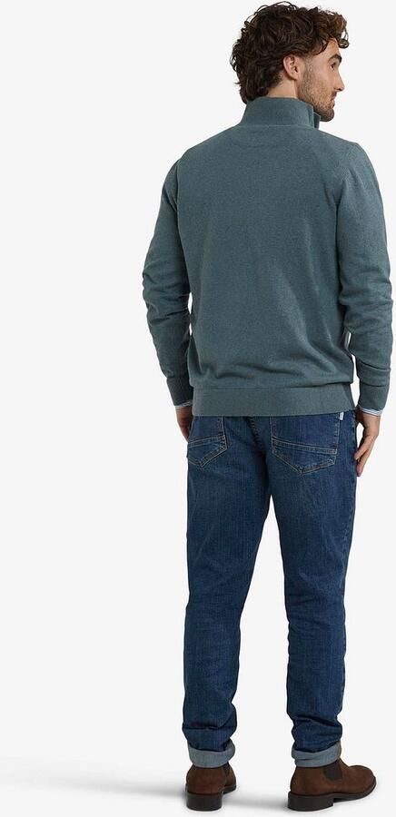 McGregor Half Zip Trui Merino Blend Structure Groen - Foto 4