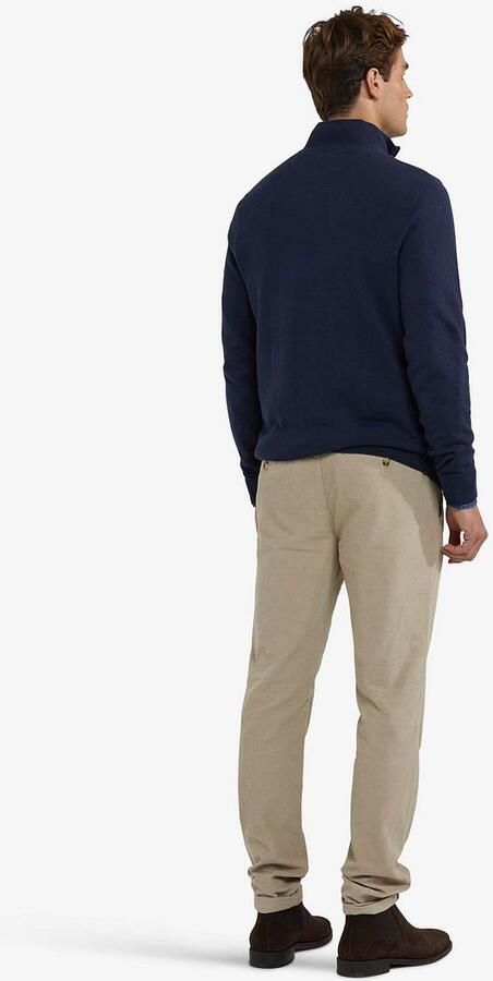 McGregor Half Zip Trui Merino Blend Structure Navy - Foto 4