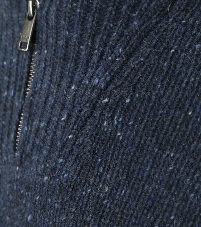 McGregor Half Zip Trui Merinowol Navy - Foto 2