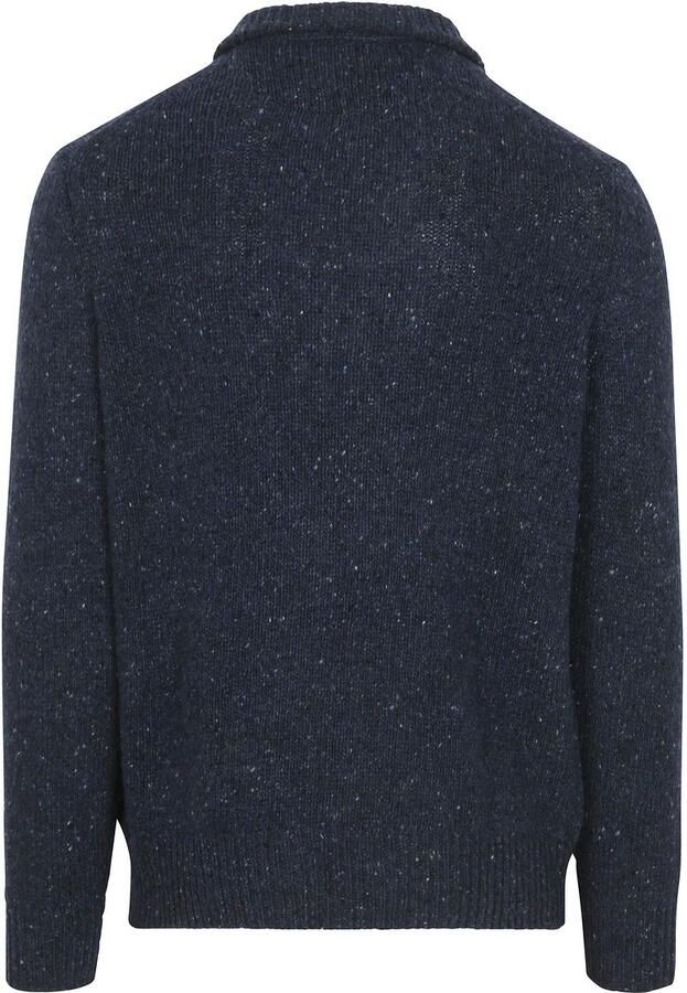 McGregor Half Zip Trui Merinowol Navy - Foto 3