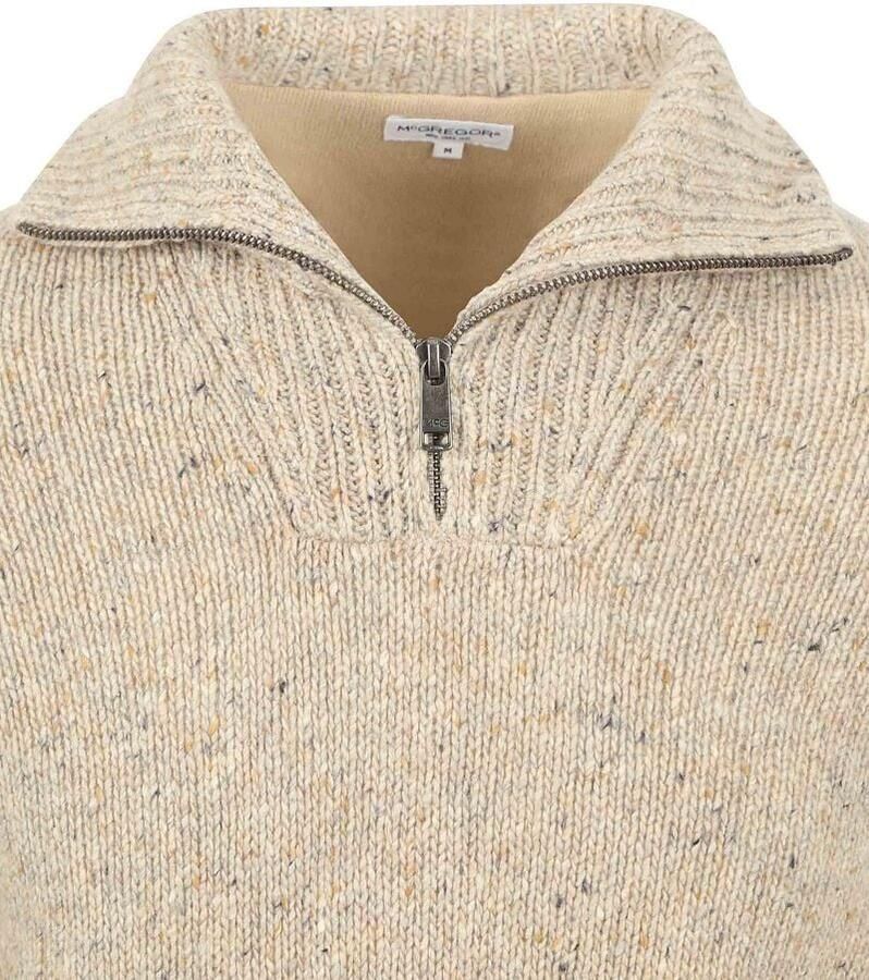 McGregor Half Zip Trui Merinowol Sand - Foto 2