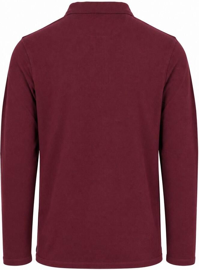 Mcgregor Polo Shirt Lange Mouw Longsleeve Classic Poloshirt Burgundy - Foto 3