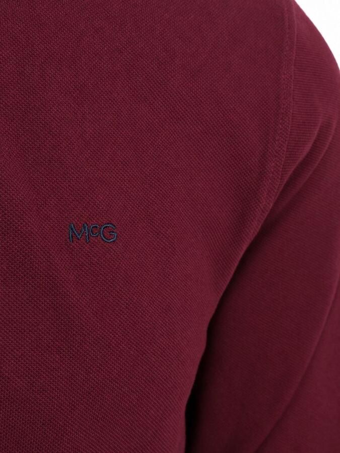 Mcgregor Polo Shirt Lange Mouw Longsleeve Classic Poloshirt Burgundy - Foto 4