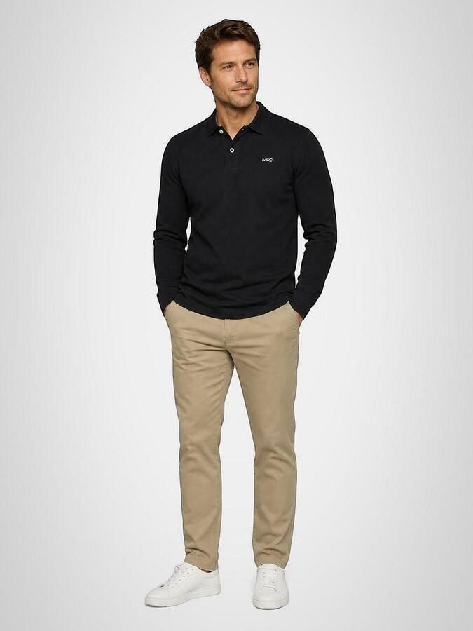 Mcgregor Polo Shirt Lange Mouw Longsleeve Classic Poloshirt Navy - Foto 3