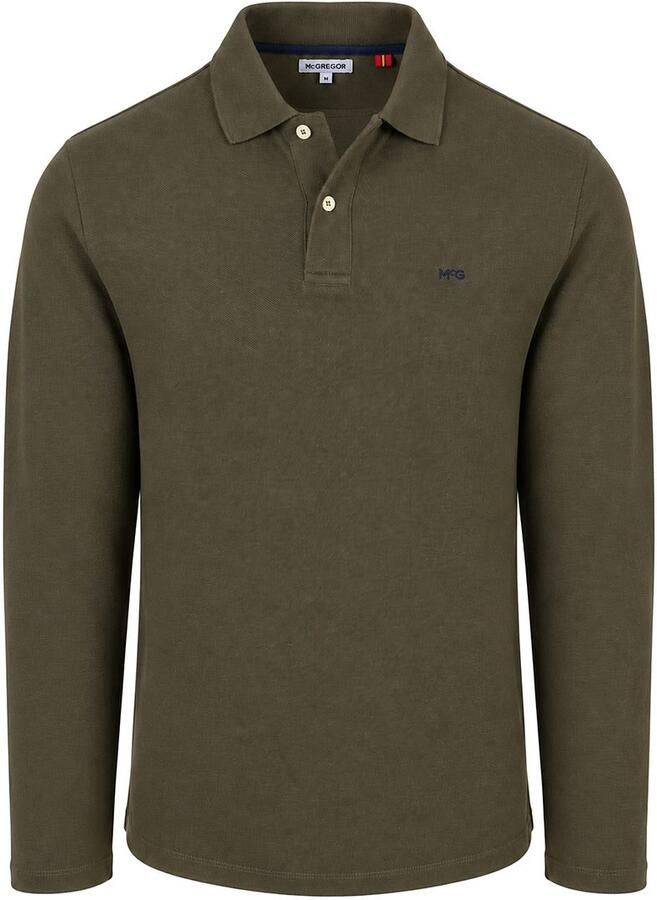 McGregor Longsleeve Classic Poloshirt Olive