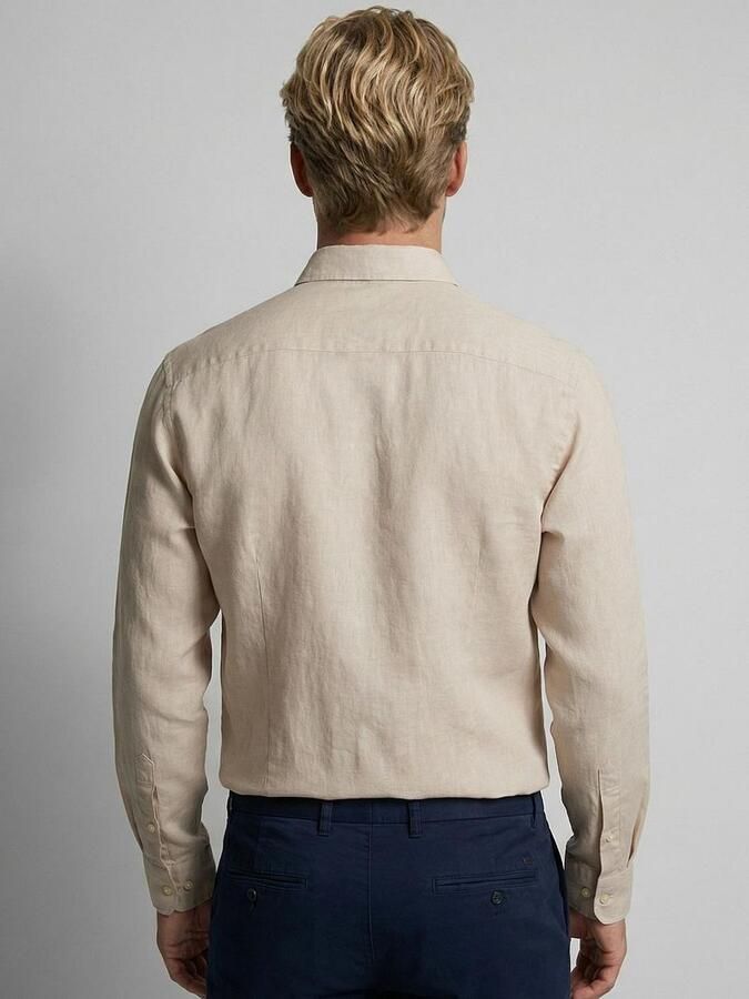 McGregor Overhemd Cotton Linen Ecru - Foto 3