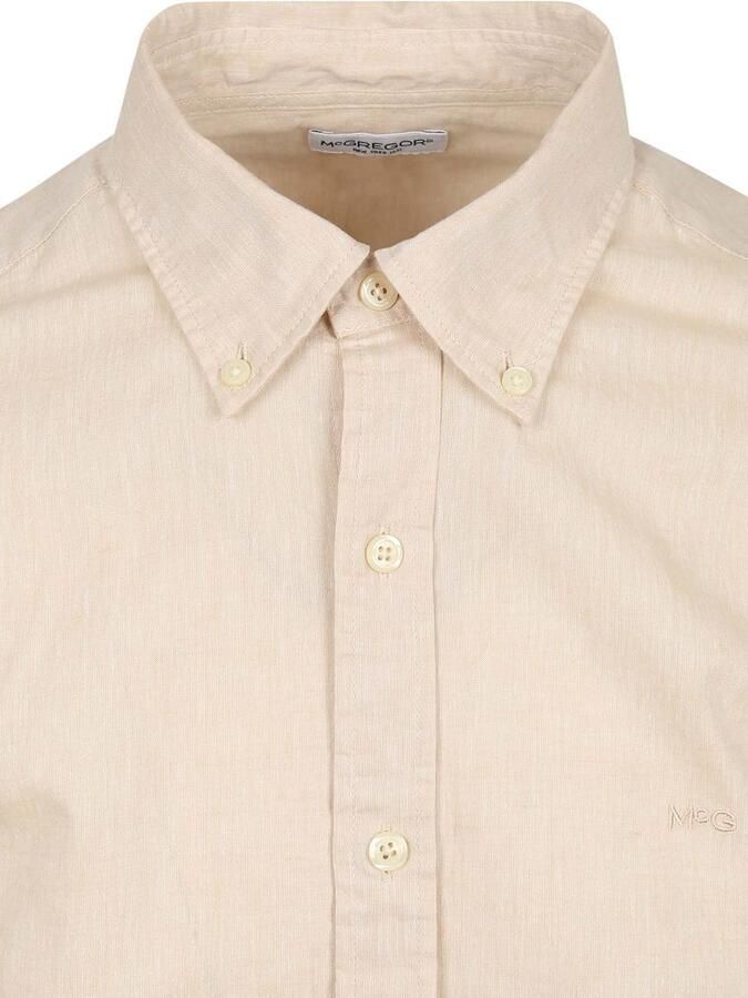 McGregor Overhemd Cotton Linen Ecru - Foto 4