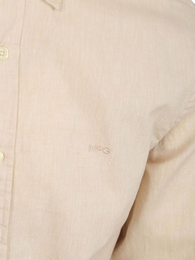 McGregor Overhemd Cotton Linen Ecru - Foto 5