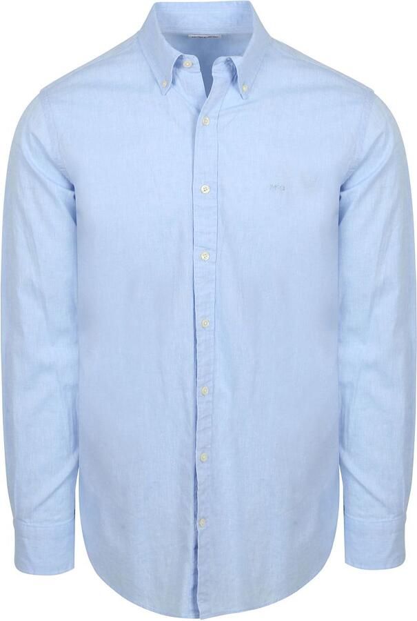McGregor Overhemd Cotton Linen Lichtblauw