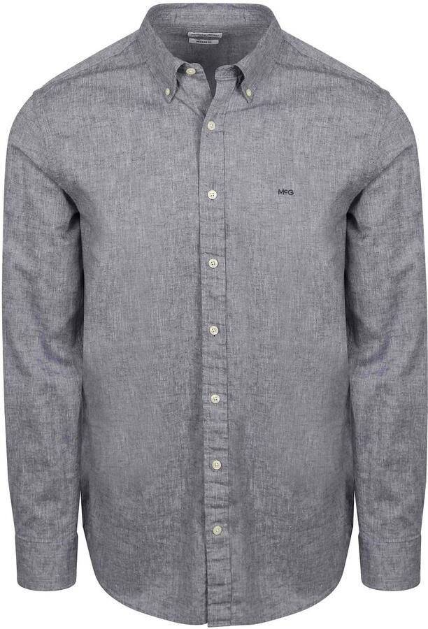 McGregor Overhemd Cotton Linen Navy